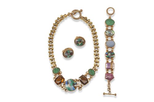 A set of Stephen Dweck semiprecious jewelry