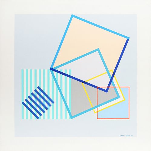 Yaacov Agam, Image Au Carre (Square Image), Acrylic on Linen mounted to Board