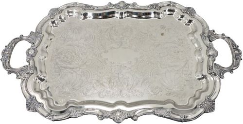 Silver Plated Ornate Tray