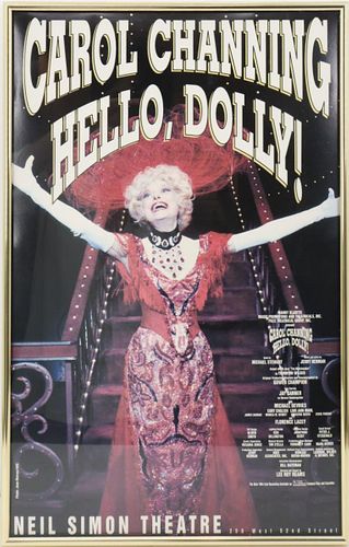 Carol Channing's "Hello Dolly", 1995 Poster