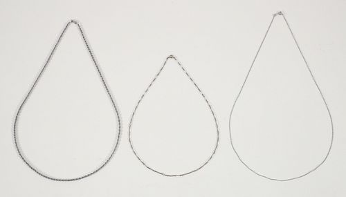 Three 14K Gold Necklaces