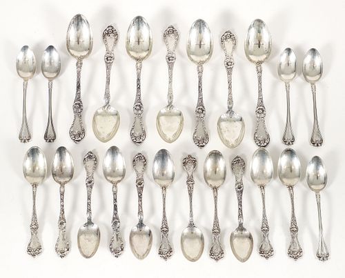 Group of 23 Various Sterling Silver Spoons