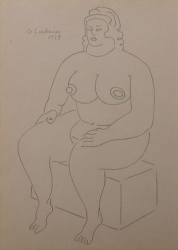  Gaston Lachaise, Manner of: Sitting Nude