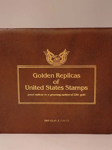 Golden Replicas Of United States Stamps, Proof Replicas On A Gleaming Surface Of 22KT Gold