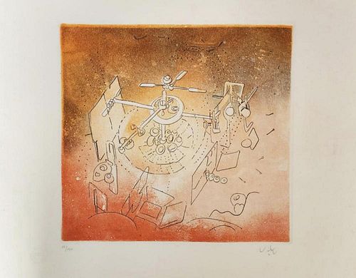 Roberto Matta - L'Autoapocalipse Iv (1984) Etching, Signed & Numbered