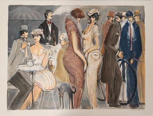 Isaac Maimon 'Paris' Serigraph, Signed & Numbered Ap, Publisher Coa