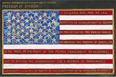 Faith Ringgold "Freedom of Speech" Offset Lithograph