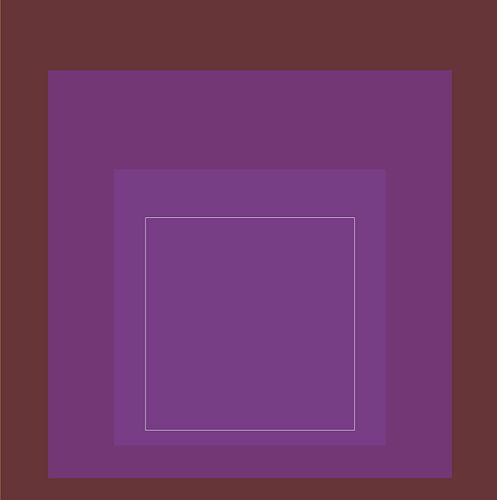 Josef Albers Homage to the Square "Purple" Offset Lithograph