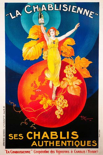 "La Chablisienne, Ses Chablis Authentiques" Poster