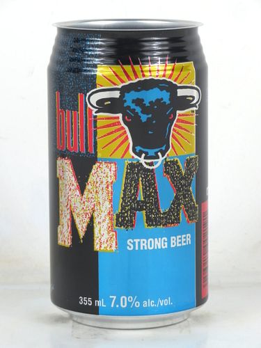 1994 Bull Max 355ml Beer Can Stroh Vernon Canada