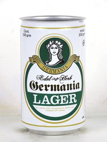 1990 Germania Lager 330ml Beer Can Henninger Germany to Greece