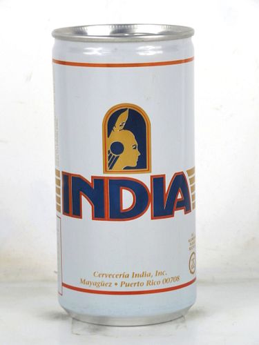 1988 India V2 295ml Beer Can Puerto Rico