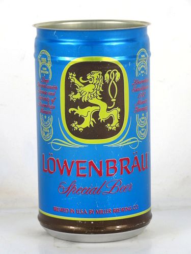 1988 Lowenbrau Contoured 12oz Test Beer Can Miller Milwaukee