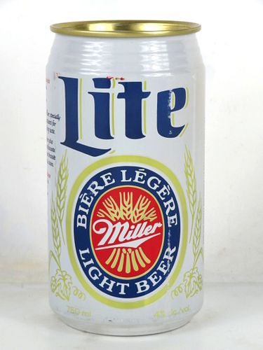 1981 Miller Lite 750ml Beer Can Carling O'Keefe Canada