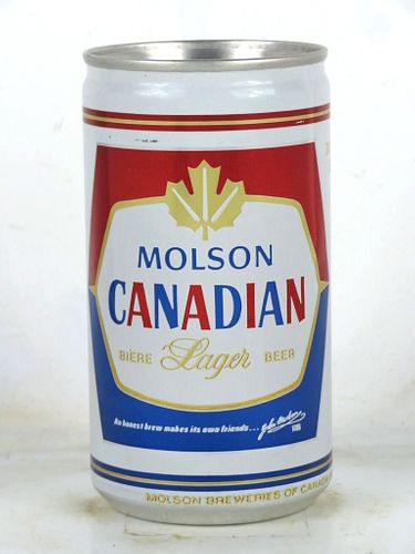 1985 Molson Canadian 355ml Beer Can 3 Cities Canada