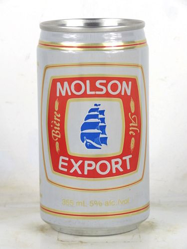 1985 Molson Export Ale 355ml Can Canada