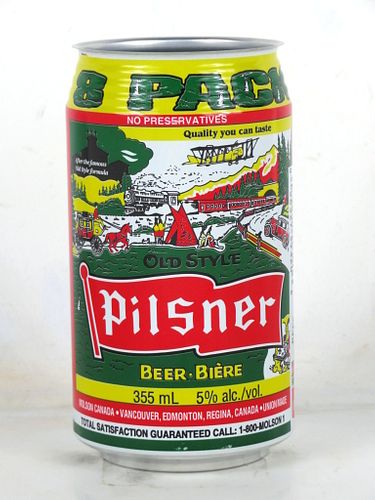 1993 Pilsner Old Style (8-Pack) 355ml Beer Can Molson Canada