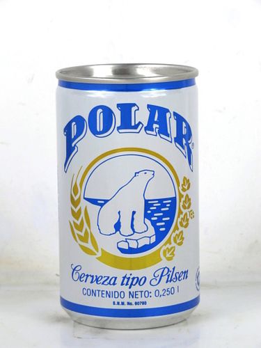 1989 Polar Pilsen 250ml Beer Can Venezuela