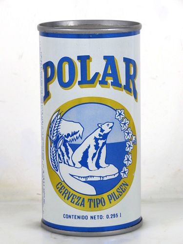 1970 Polar Pilsen 295ml Beer Steel Flat Top Can Venezuela