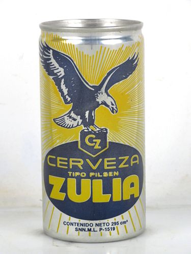 1989 Zulia Pilsen 295ml Beer Can Venezuela