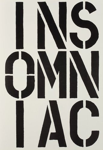 Christopher Wool "Insomniac" Print