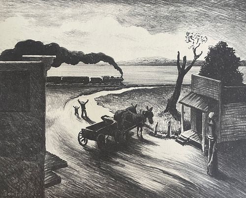 Thomas Hart Benton "Edge of Town, 1938" Print