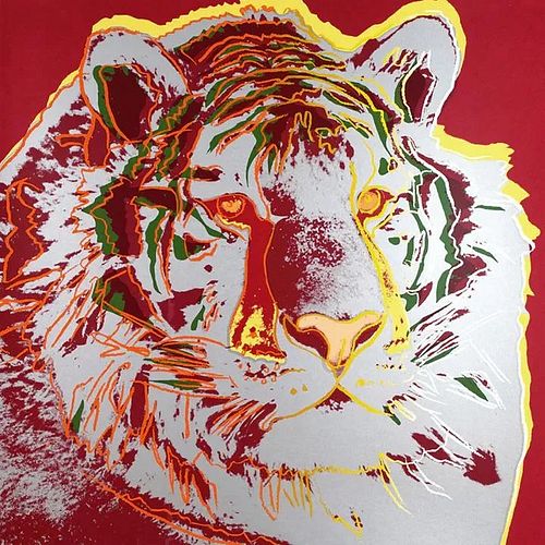 Andy Warhol "Siberian Tiger, FSIIB 297, Trail Proof, 1983" Silkscreen