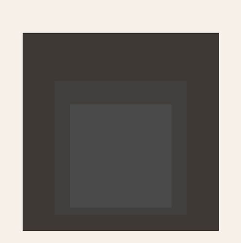 Josef Albers Homage to the Square "Black" Offset Lithograph