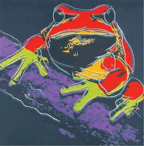 Andy Warhol "Pine Barrens Tree Frog" 1983 Silkscreen
