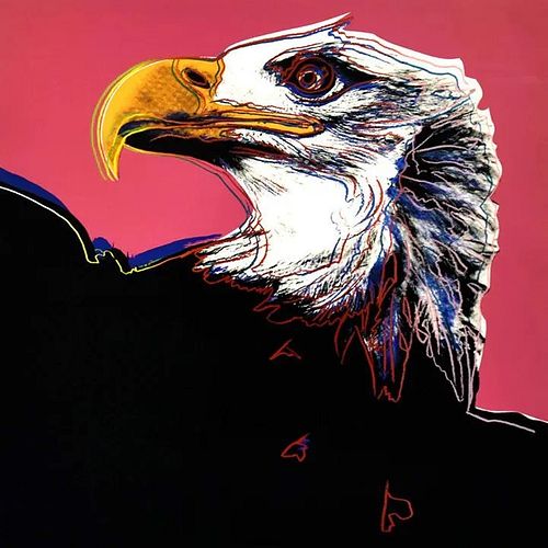 Andy Warhol "Bald Eagle" FSIIB 296, Trial Proof, 1983 Silkscreen