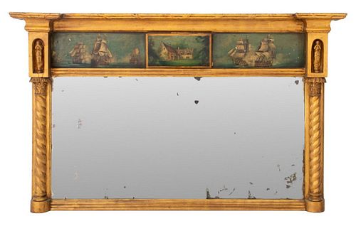 William IV Carved Giltwood Mantle Mirror