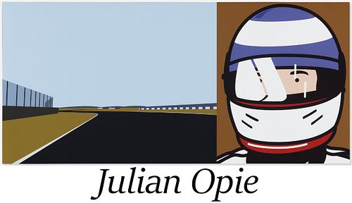 Julian Opie - Imagine you are driving (fast)/Olivier w/ Helmet