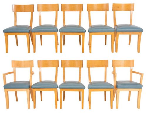 Scandinavian Revival Dining Chairs, 10