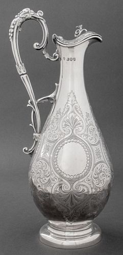 Victorian Sterling Silver Neo-Grec Ewer, 1892