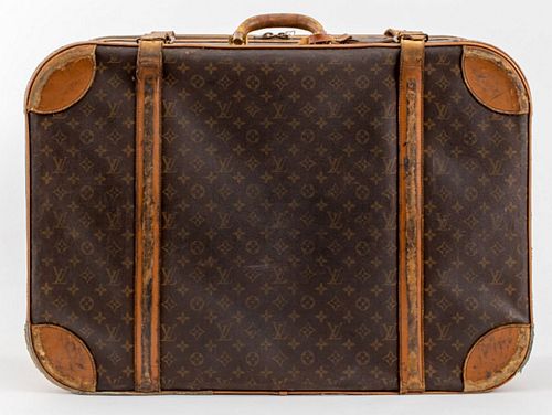 Louis Vuitton Leather Strap Soft-Side Luggage Case
