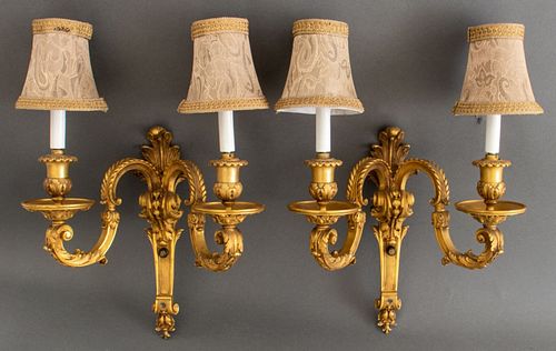 French Late Regence Style Two Light Sconces, 2