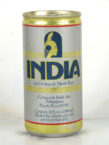 1983 India V1 295ml Beer Can Puerto Rico