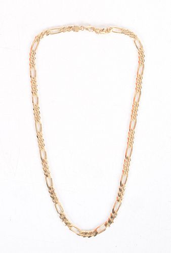 A 14k Gold Figaro Chain