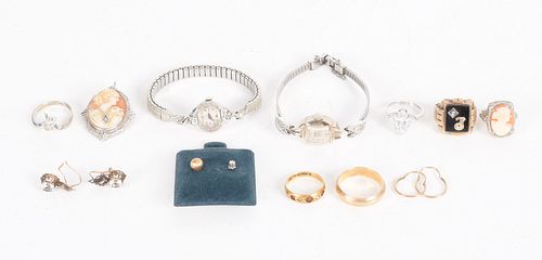 A Group of Gold Estate Jewelry