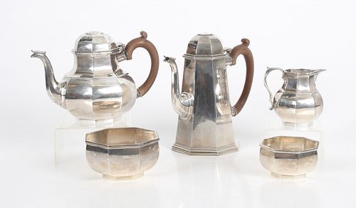 A Five Piece Sterling Tea Set, Tiffany