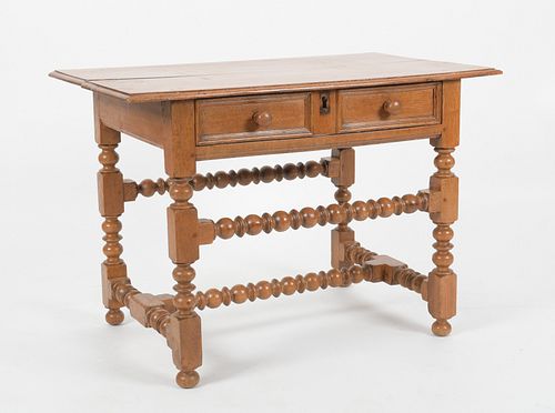 Charles II Style Oak Side Table