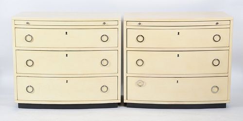 Pair of Bow Front Chests by Modern History