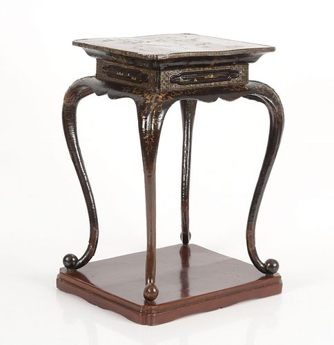 Japanese Mother-of-Pearl Lacquer Stand, Meiji