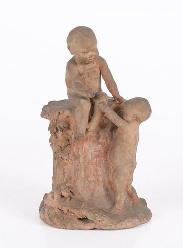 Leo Roussel (1868 - 1943) Terracotta Sculpture