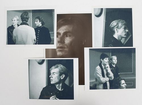 A Group of Photographs of Andy Warhol