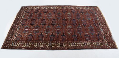 Turkoman Main Carpet, 10ft x 6ft 4in