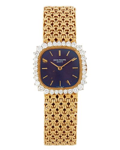 A Ladies Patek Philippe gold wristwatch