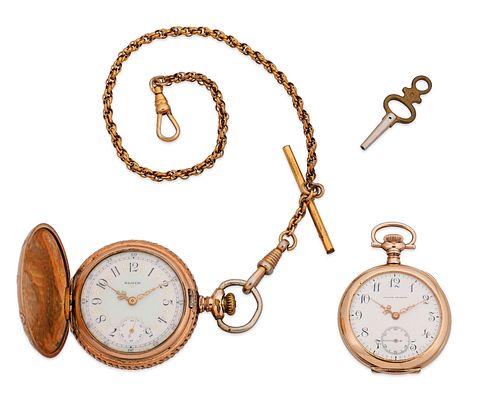 Two gold-filled pocket watches