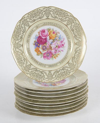Ten Tirschenreuth Porcelain Cabinet Plates