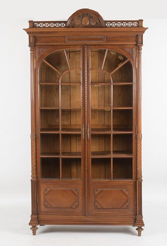 French Neoclassical Style Walnut Armoire